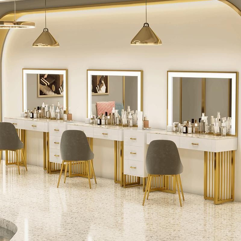 Beauty Makeup Studio - Professioneller Schminktisch für Geschäfte, Luxuriöser Studio-Schminktisch