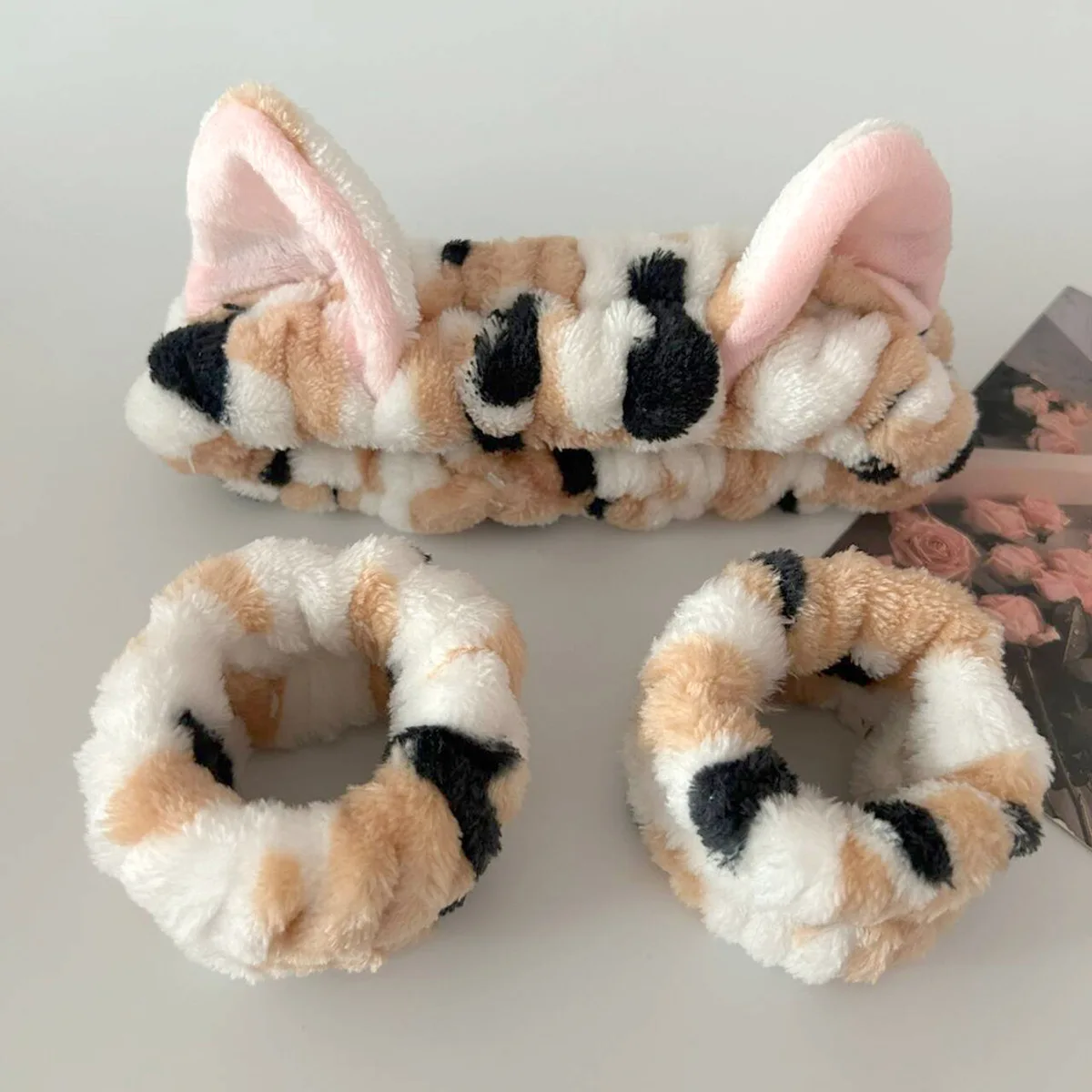 Makeup Beauty Set - 3 teile/satz Nette Katze Ohr Leopardenmuster
