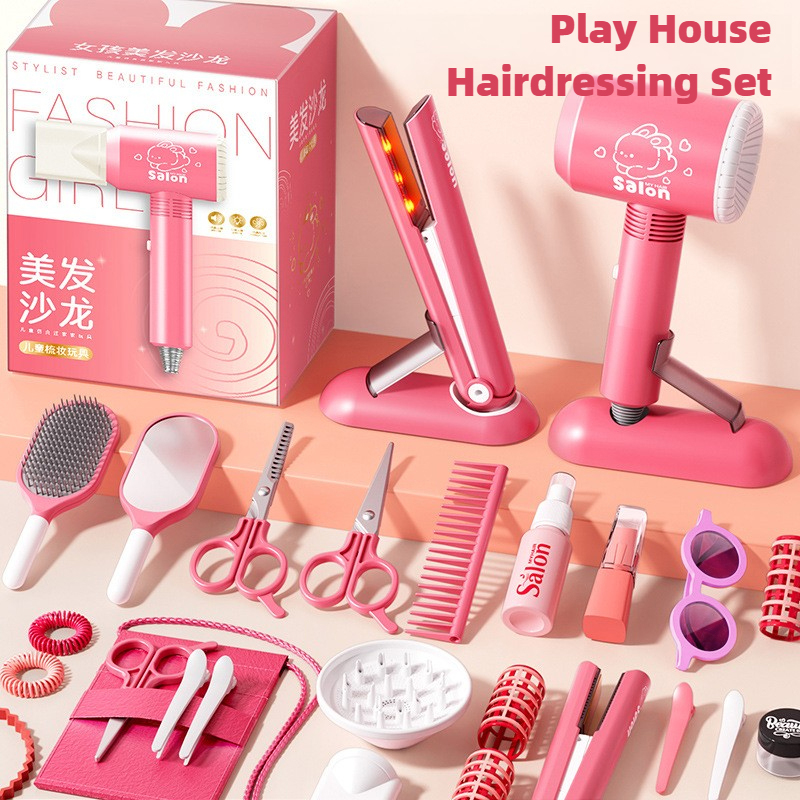 Beauty Makeup Tools Set - Mädchen Haar Schönheit Make-Up Kit Kinder