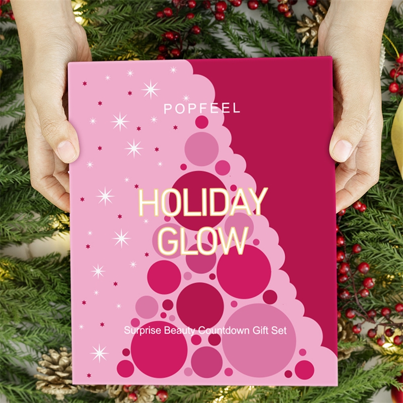 Beauty Makeup Advent Calendar - Weihnachts-Countdown-Make-up-Set Lippenstift Lidschatten Kosmetik 24-teiliger Beauty-Adventskalender