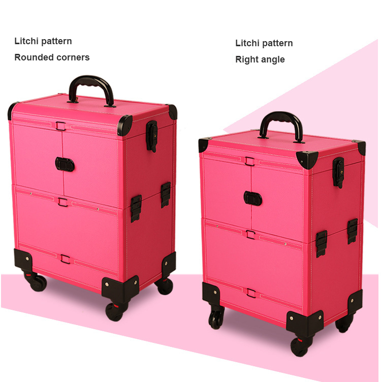 Beauty Makeup Trolley - Neuer Großhandels-Profi-Aluminium-Kosmetikkoffer, Rollender Make-up-Reisekoffer, Trolley-Koffer