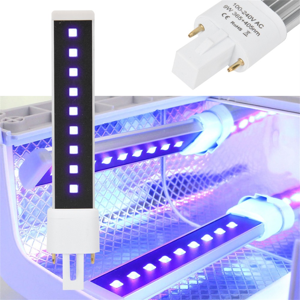 Uv Nail Lamp - 365+405nm Doppel-Lichtquellen-Nagelgel-Härtungstrockner aus Aluminiumlegierung, schnell trocknende