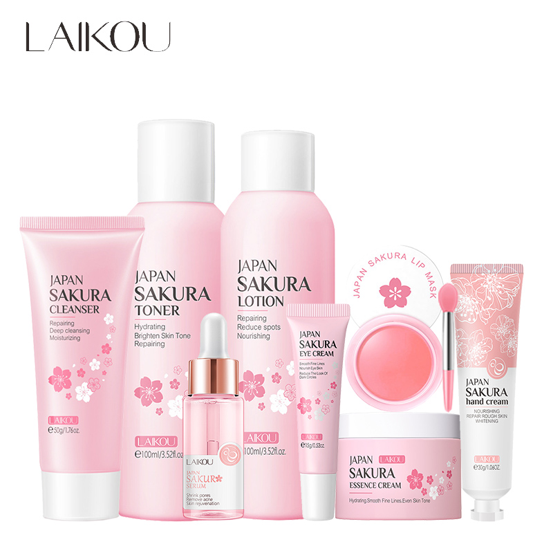 Makeup Beauty Set - Laikou 8pcs Sakura Gesichts pflege Set
