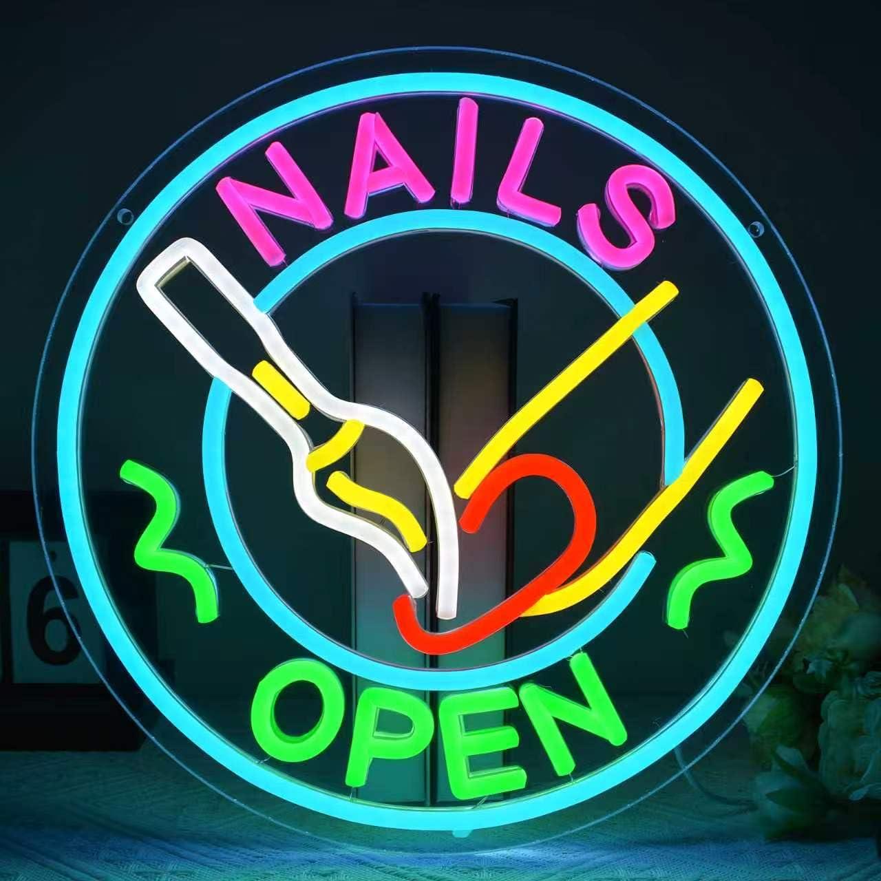 Nails Open Neonschild USB-dimm – Beauty Makeup Studio Bewertung und Preis