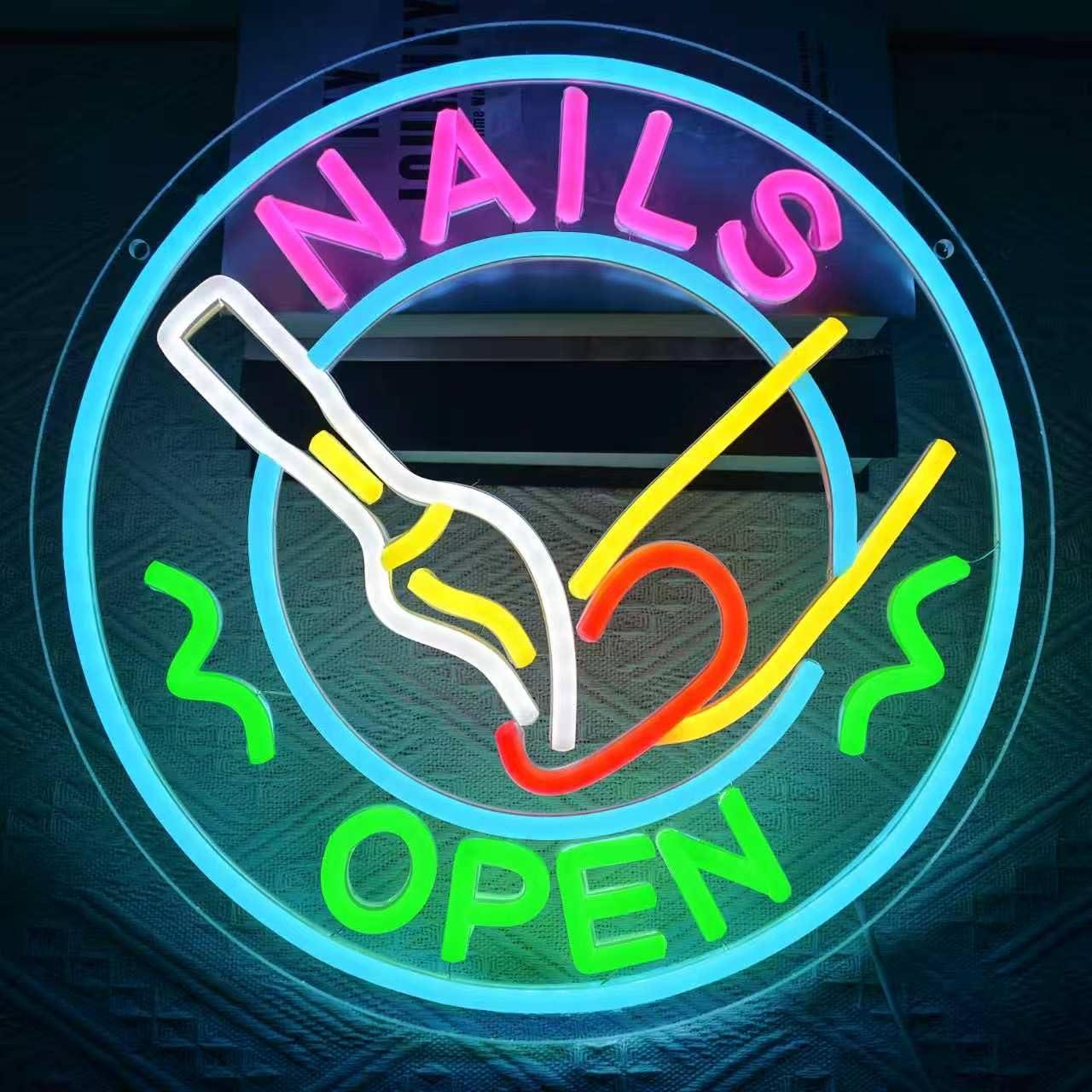 Nails Open Neonschild USB-dimm – Beauty Makeup Studio Bewertung und Preis
