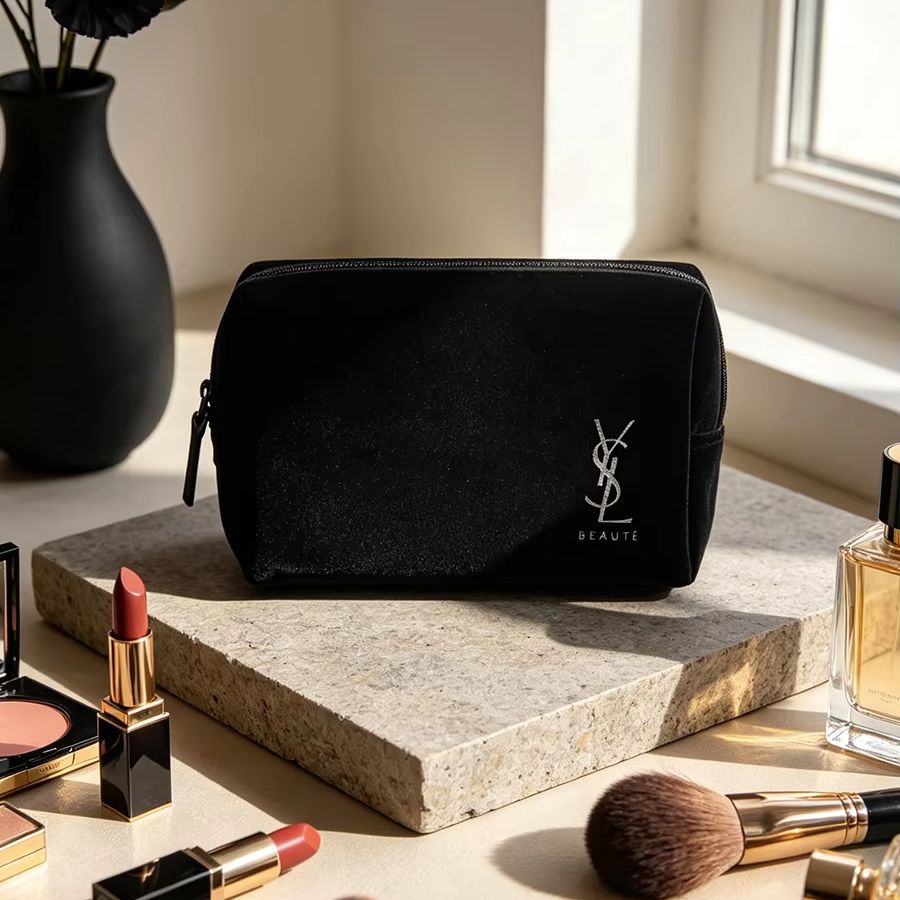 YSL's Bag Black Printed Kosmet – Ysl Beauty Makeup Bewertung und Preis