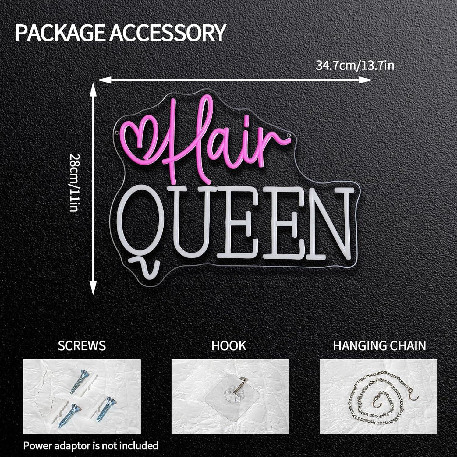 Hair Queen Neonschild Dimmbare – Beauty Makeup Studio Bewertung und Preis