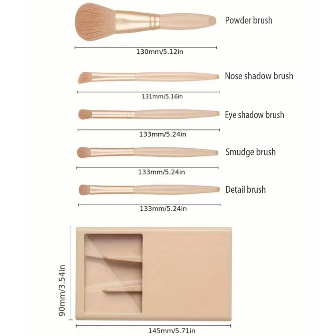 5-teiliges Kosmetikpinsel-Set  – Beauty Makeup Tools Set Bewertung und Preis